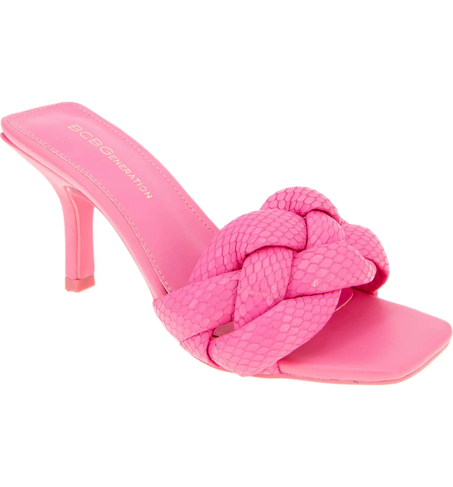 Marlino Snake Embossed Slide Sandal | Nordstrom