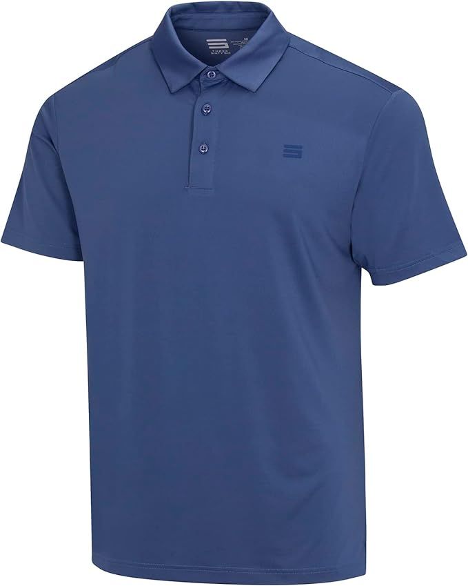 Three Sixty Six Golf Shirts for Men - Dry Fit Short-Sleeve Polo, Athletic Casual Collared T-Shirt | Amazon (US)