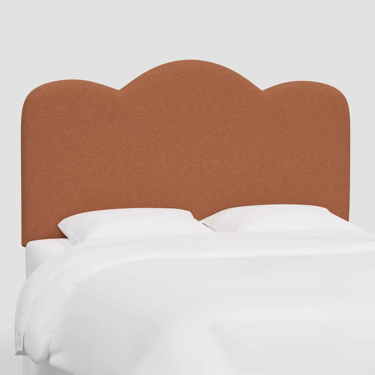 Full Lizzie Headboard in Textured Linen Zuma Terracotta - Threshold™: Pine Frame, Freestanding ... | Target