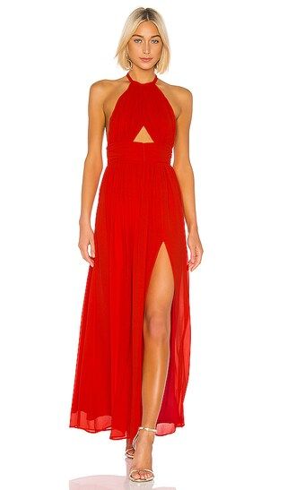 Lovers + Friends Hazel Gown in Red. - size XXS (also in M, S, XL, XS) | Revolve Clothing (Global)