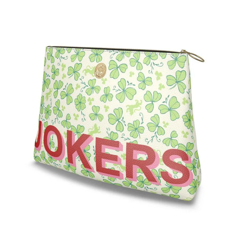 Roomy Leather Mahjong Tile Bag, JOKERS CLOVER | Jones & Daughters