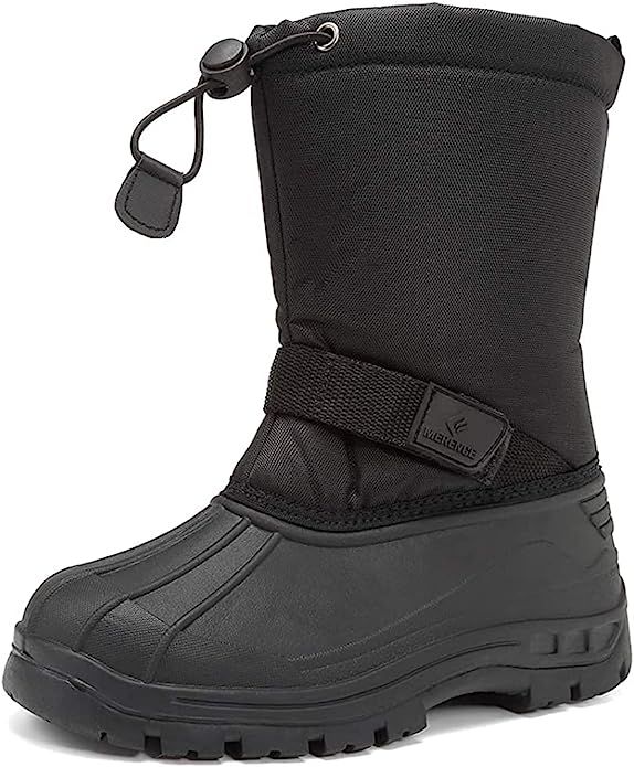 Kids Snow Boots for Boys Girls Toddler Winter Outdoor Boots Waterproof with Fur Lined(Toddler/Lit... | Amazon (US)