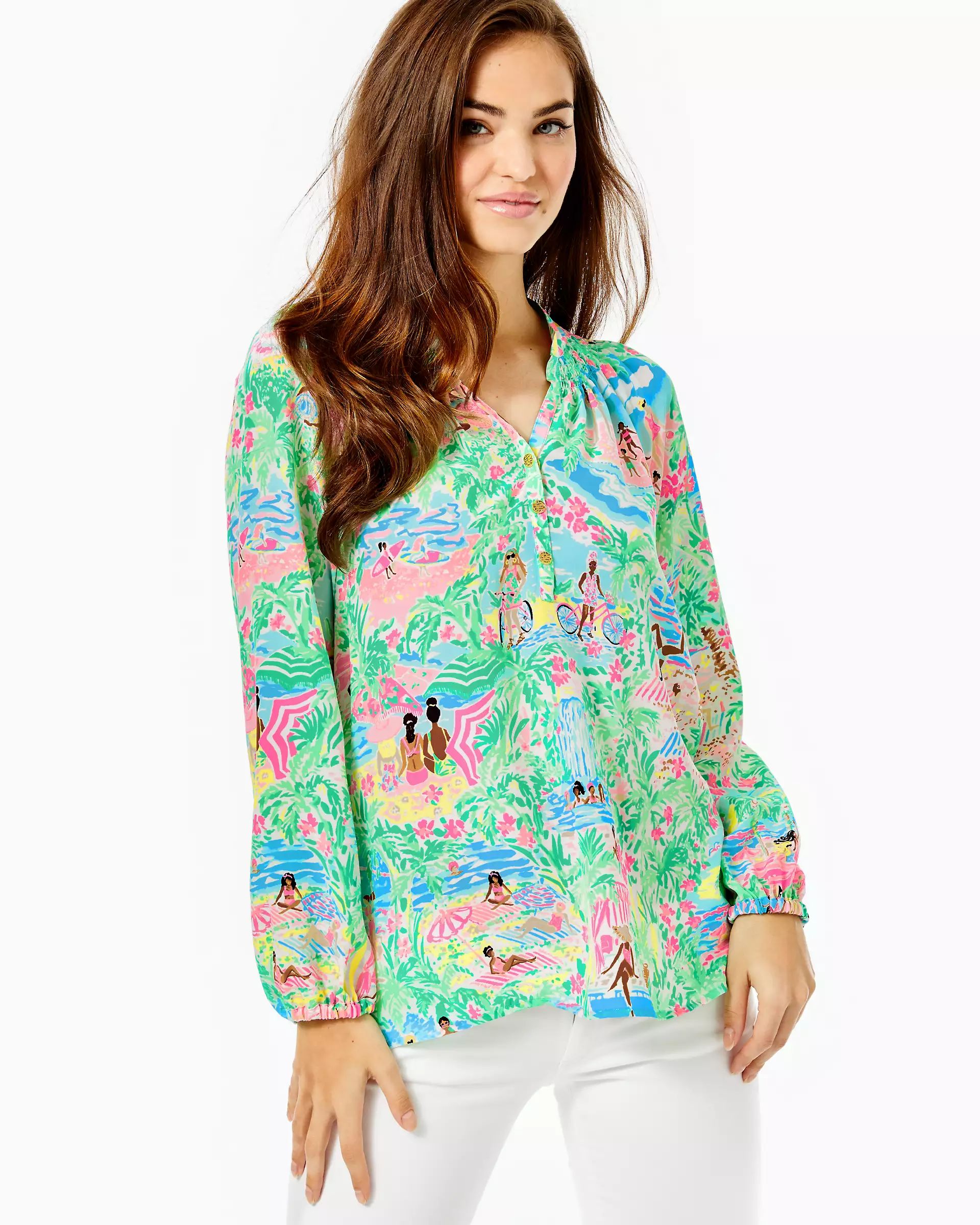 Elsa Silk Top | Lilly Pulitzer | Lilly Pulitzer