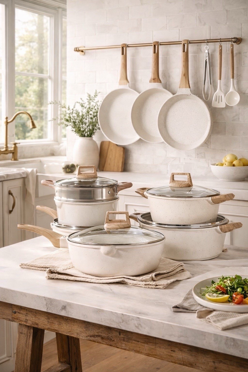 An easy way to upgrade your kitchen aesthetic? Swap in a neutral nonstick cookware set that blends seamlessly into your space and handles daily cooking with ease.

Follow my shop @rushtonhome on the @shop.LTK app to shop this post and get my exclusive app-only content! Don’t forget to turn on post notifications using the 🔔 to get first dibs!

Follow @rushtonhome on Instagram and Pinterest for more home decor inspiration and affordable home finds!

Are you looking for anything home related? You’re in the right place! At Rushton Home, I do: home decor, living room, bedroom, affordable, walmart, target, amazon, wayfair, new arrivals, winter decor, spring decor, fall decor, fall finds, summer decor, home decor refresh, studio mcgee x target, hearth and hand, magnolia, holiday decor, seasonal decor, dining room decor, bedroom decor, living room decor, affordable home decor, furniture, weekend deals, sale, on sale, pottery barn, kirklands, west elm, bench, foyer table, faux florals, rugs, couches, sofa, sectional, dresser, nightstand, night stand, end tables, lamps, art, wall art, etsy, pillows, blanket, interior design, interior styling, bedding, side tables, bed frame, tray, side table, throw pillows, look for less, designer dupe, budget decor, bar stools, counter stools, vase, ceramic pottery, budget, budget friendly, coffee table, dining chairs, cane, rattan, wood, white wash, rustic amazon home, arch, brass hardware, gold hardware, vintage, antique, european inspired, french country, back in stock, mockup

#LTKHome #LTKSaleAlert