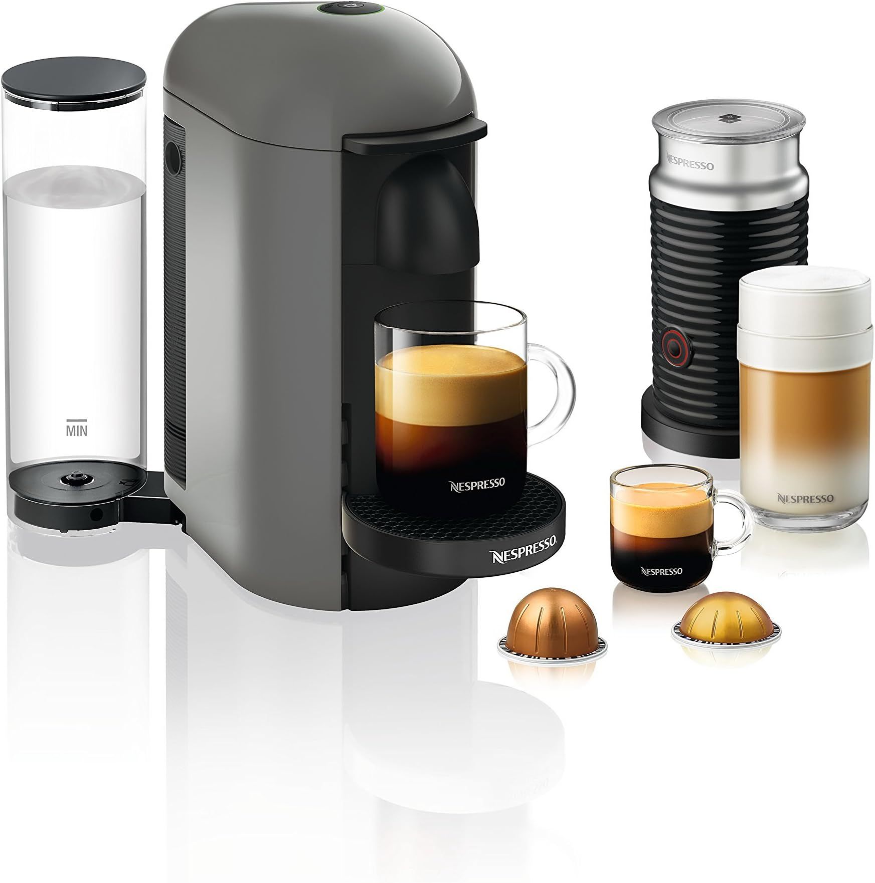 Breville BNV450GRY VertuoPlus Coffee and Espresso Machine, Grey | Amazon (US)