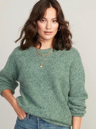 Cozy Plush-Yarn Cocoon Tunic Sweater for Women | Old Navy (US)