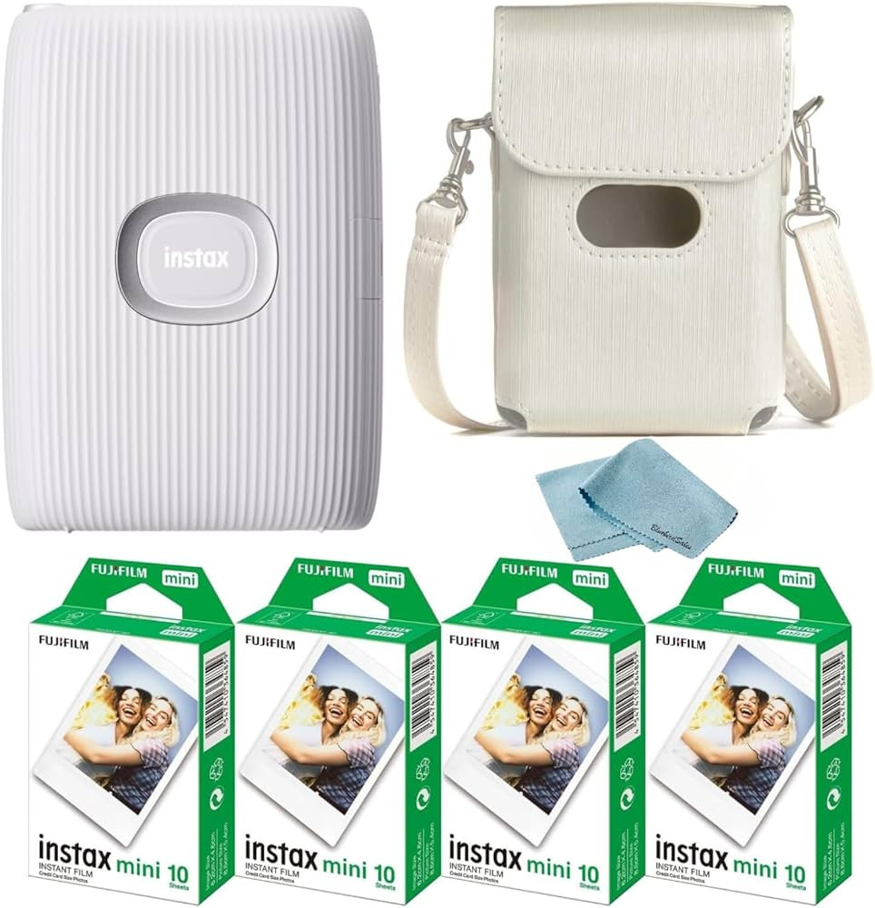 Fujifilm Instant Mini Link 2 Smartphone Printer + Fuji Instant Mini Film (40 Sheets) - BluebirdSa... | Amazon (US)