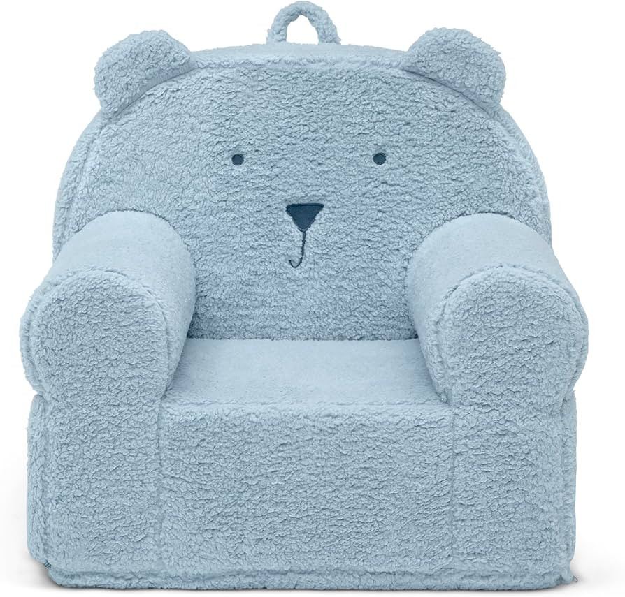 babyGap by Delta Children Sherpa Bear Chair - Greenguard Gold Certified, Powder Blue | Amazon (US)