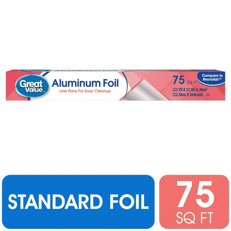 Great Value 75 sq ft Aluminum Foil - Walmart.com | Walmart (US)