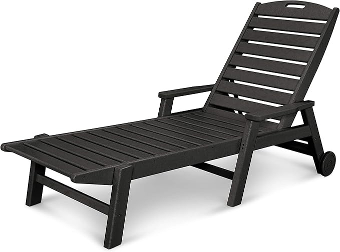 POLYWOOD® Nautical Chaise, Black | Amazon (US)