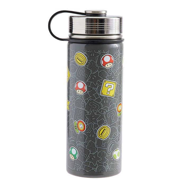 Super Mario™ Slim Glow-in-the-Dark Water Bottle | Pottery Barn Teen