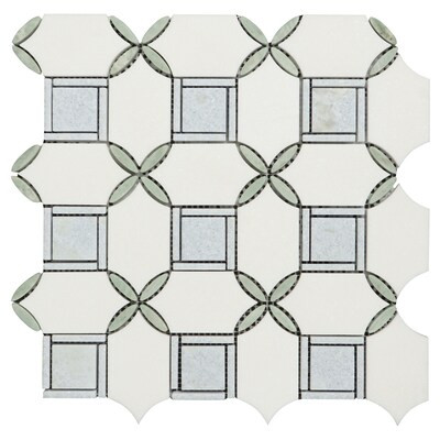 Water Jet Marble Novelty Mosaic Wall & Floor Tile - Case (10 Sheets) | Bed Bath & Beyond