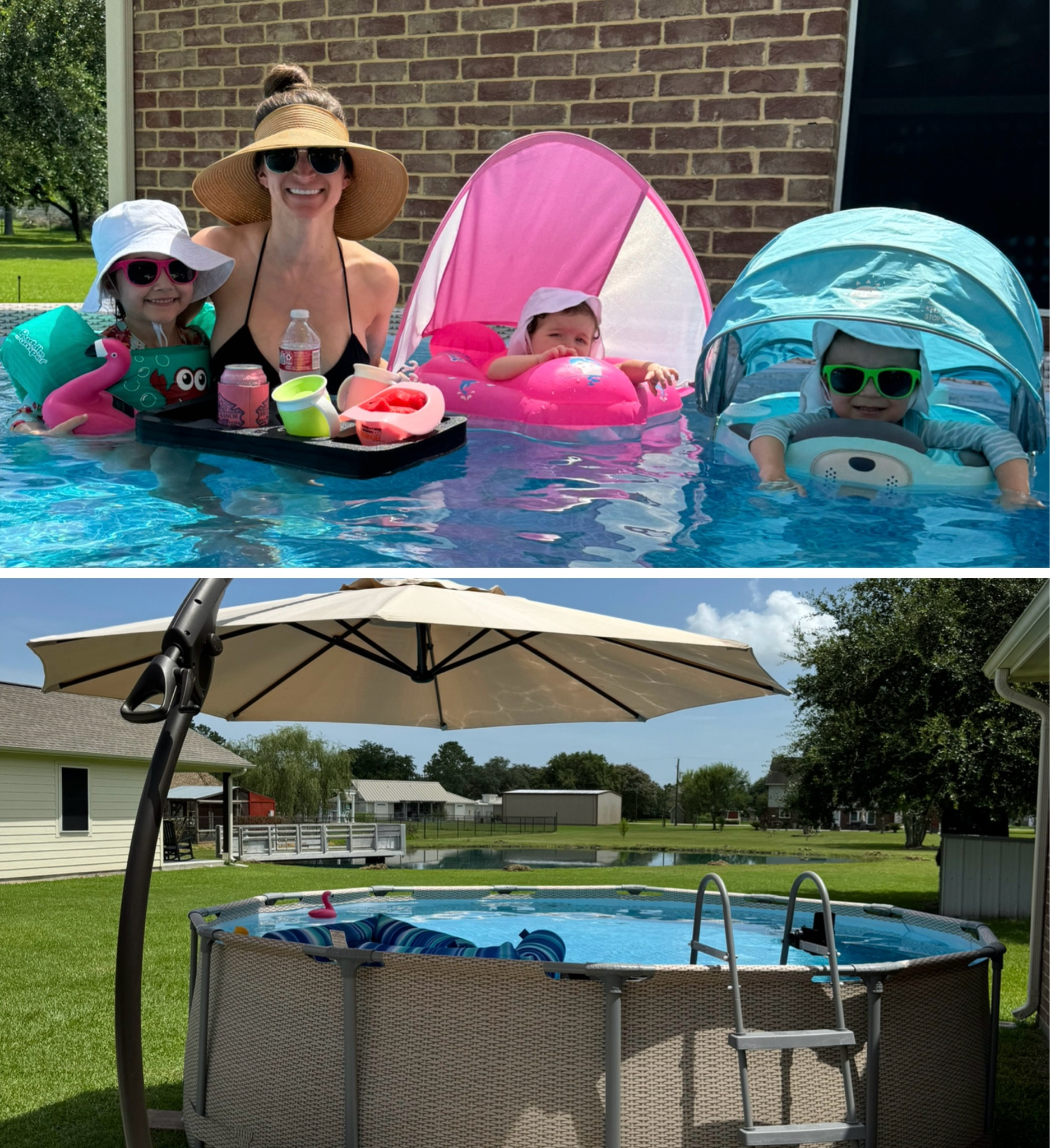 Summer MUST HAVES! Linked our pool (my hubby just takes it down & stores it until Summer), large umbrella, our favorite pool floats as well as the babies floats, & our floating table!

#LTKSummerSales #LTKSeasonal #LTKSwim