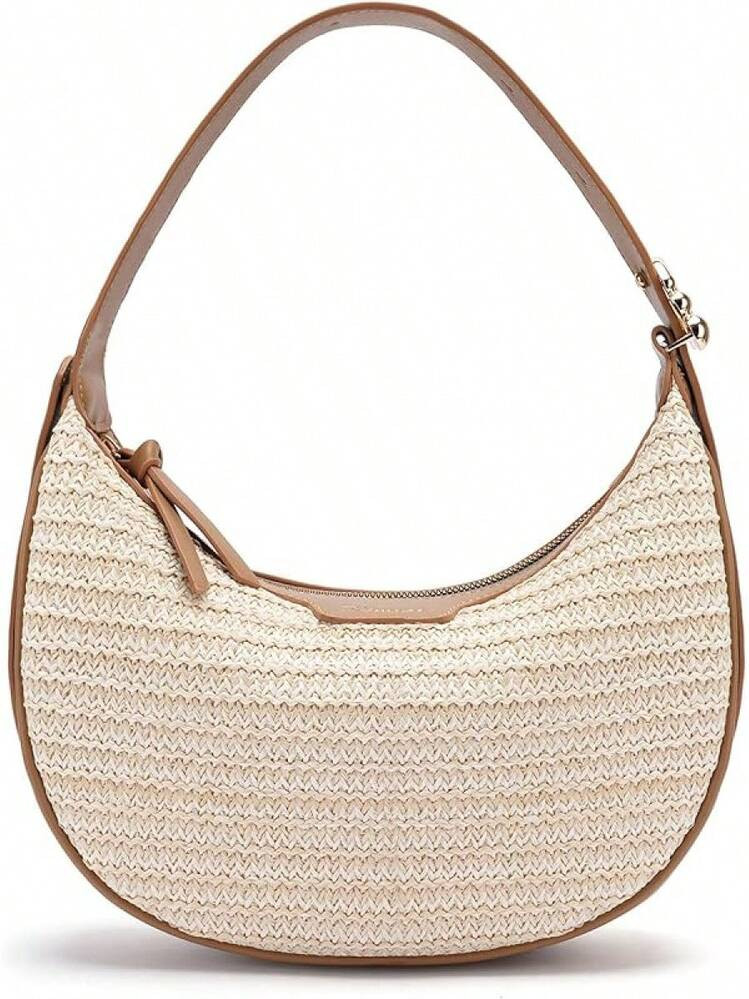 Crescent Shoulder Bag For Women, Small Vegan Leather Crossbody Purse Handbag With Adjustable Stra... | SHEIN