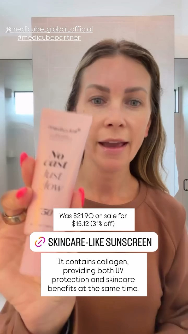 @medicube_global_official #medicubepartner this SPF 50 contains collagen, providing both UV protection and skincare benefits at the same time.  Was $21.90 on sale for $15.12 (31% off)

#LTKSaleAlert #LTKOver40 #LTKBeauty