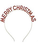 HZEYN Christmas Headbands Merry Christmas Snowflake Tiara Headband New Years Holiday Costume Head... | Amazon (US)