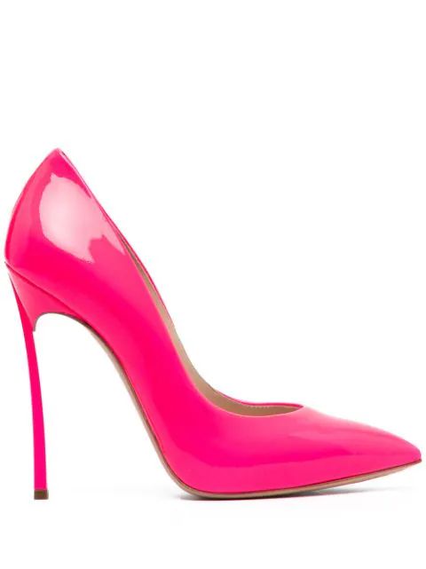 patent leather pointed pumps | Farfetch (US)