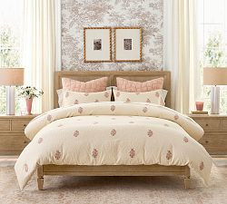 Maisie Embroidered Chenille Duvet Cover | Pottery Barn (US)