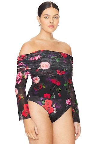 Maxine Bodysuit in Mixed Rose | Revolve Clothing (Global)