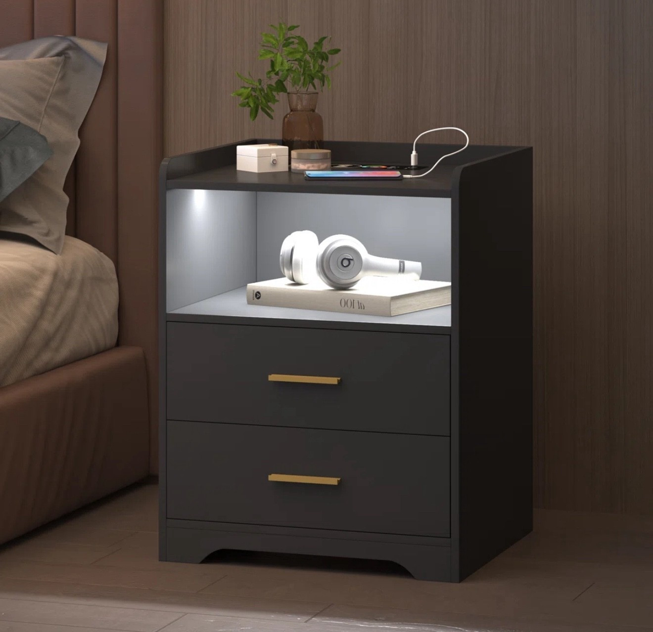 Drawer Nightstand With Light Sensor - 17.7" 2

#LTKsale #LTKcanada #LTKstyletip