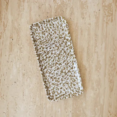 Handcraft Ceramic Plate With Beige Granito Pattern- Apppetizer Tray Decorative Serving Platter | Wayfair North America