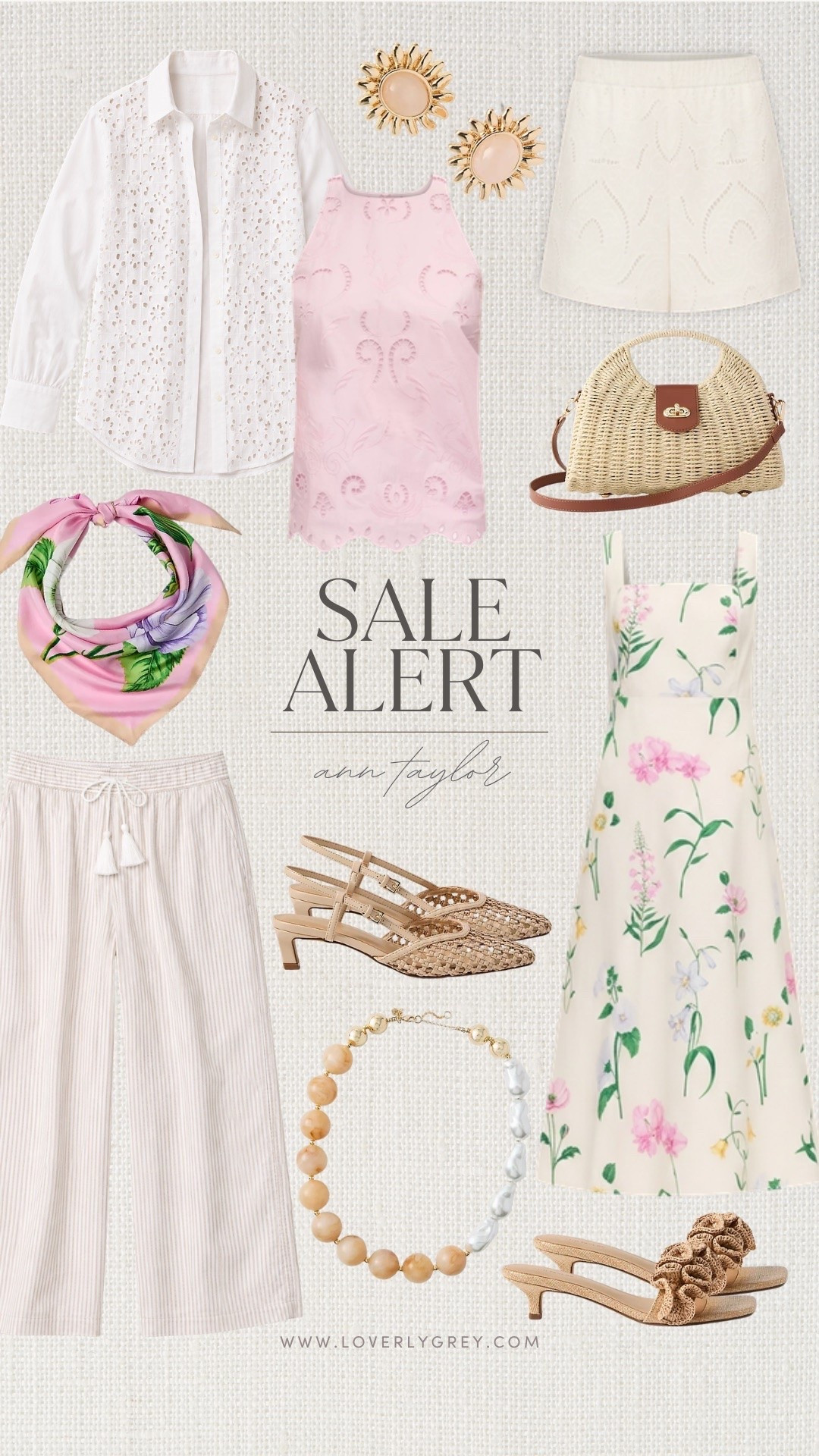 Soft florals, eyelet textures, and woven heels for the prettiest summer wardrobe refresh 🌸 Loving these polished feminine finds. Get 40% off your purchase now!

loverly grey, ann taylor sale, floral dress, eyelet top, woven heels, pink outfit, feminine fashion, summer wardrobe, resort wear, chic neutrals, floral scarf, polished style, spring summer outfit, elevated basics

#LTKSaleAlert #LTKSeasonal #LTKootd