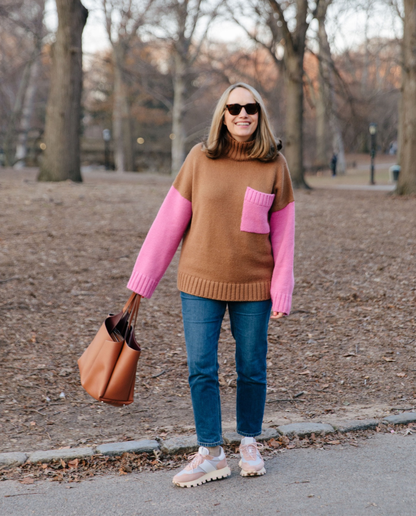 A cozy look in Central Park 