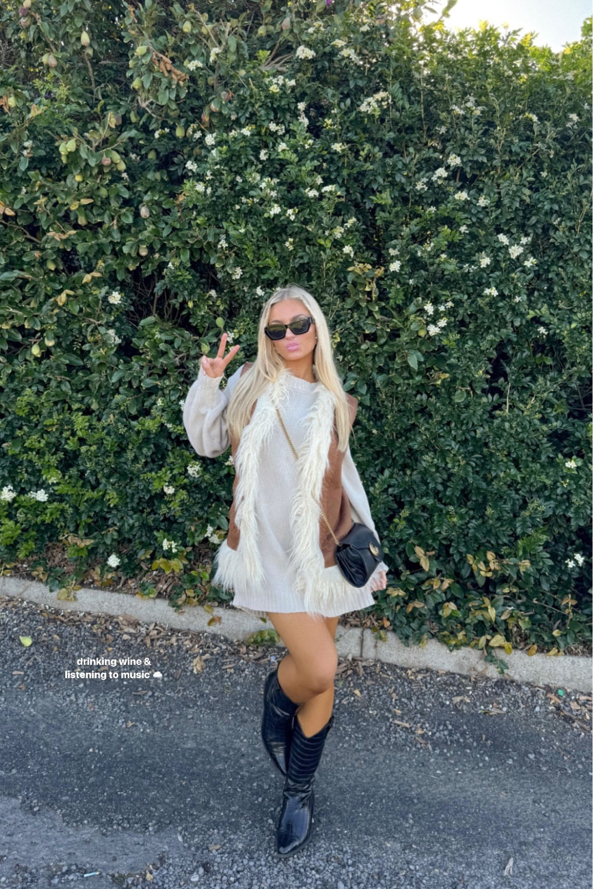 winery / concert outfit 🤍
(boots & vest are not exact same but very similar)