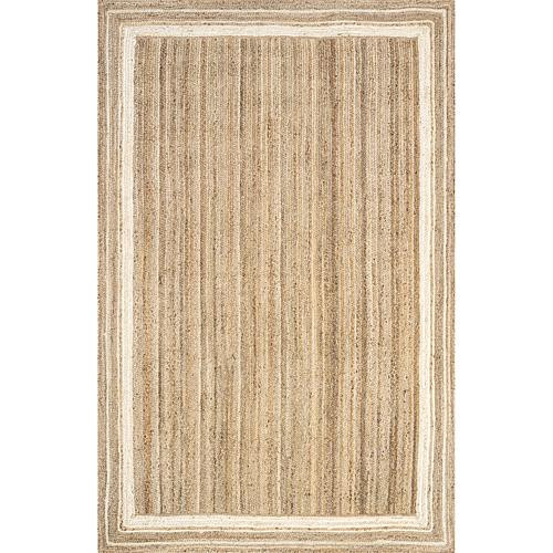 nuLOOM Rikki 7' 6" x 9' 6" Coastal Braided Jute Area Rug | HSN