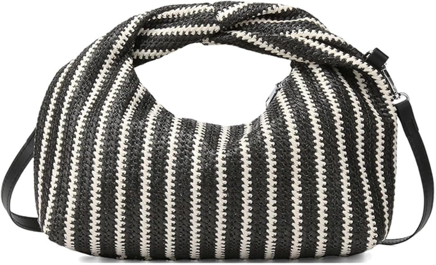 Straw Handbags for Women 2025 Rainbow Woven Crossbody Shoulder Bag Summer Straw Beach Bag Wicker ... | Amazon (US)