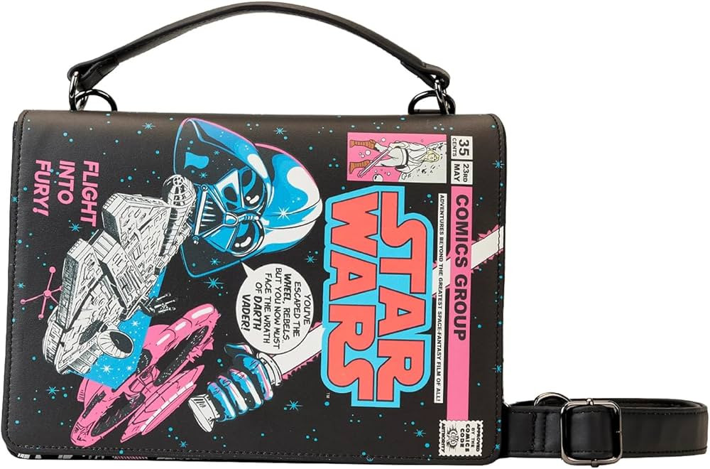 Loungefly Stitch Shoppe Women's Star Wars Dark Side Vs. Light Side Light Up Crossbody Bag Purse | Amazon (US)