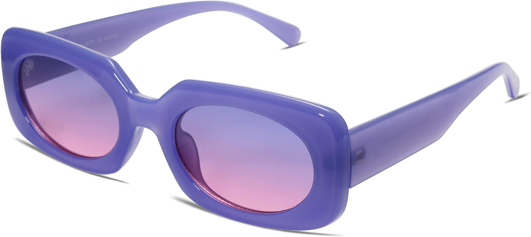 VANLINKER Rectangle Sunglasses for Women Retro Trendy Fashion Glasses Oval Lenses Narrow Thin Squ... | Amazon (US)