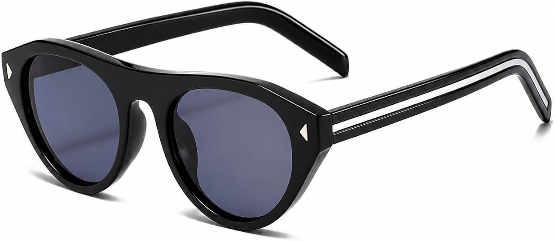 Oval Cat Eye Sunglasses for Women Men, Small Narrow Retro Y2K Trendy Shades,Fashion Lightweight U... | Amazon (CA)