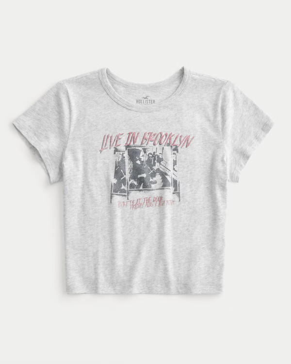 Live in Brooklyn Graphic Baby Tee | Hollister (US)