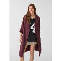Stradivarius Long flowing trench coat Burgundy M | Stradivarius (UK)