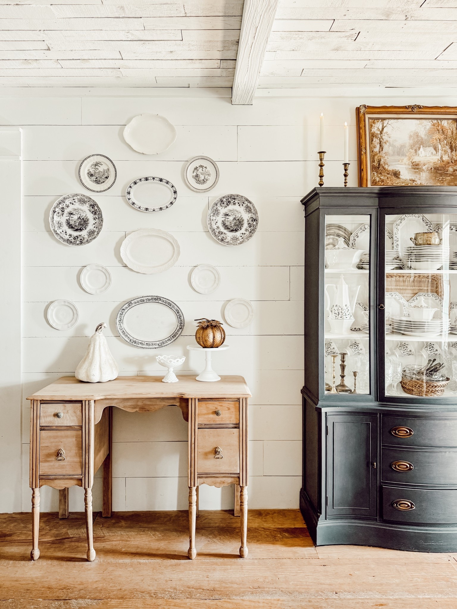 Plate walls are an easy way to add interest and vintage charm! They’re also a great way to display timeless collections! 🖤 These are my favorite products for hanging plates! #platewall 

#LTKHome