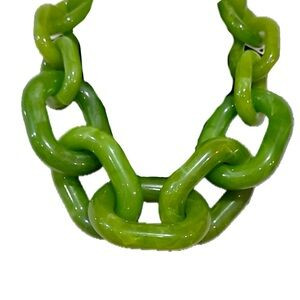 NWT ⚜️💚⚜️ Piper K Stunning Green Resin Chunky  Statement Necklace | Poshmark