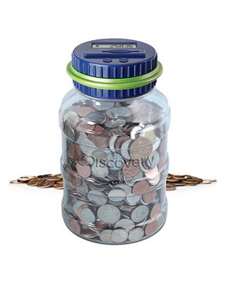 Digital Coin-Counting Money Jar with LCD Screen | Macy's