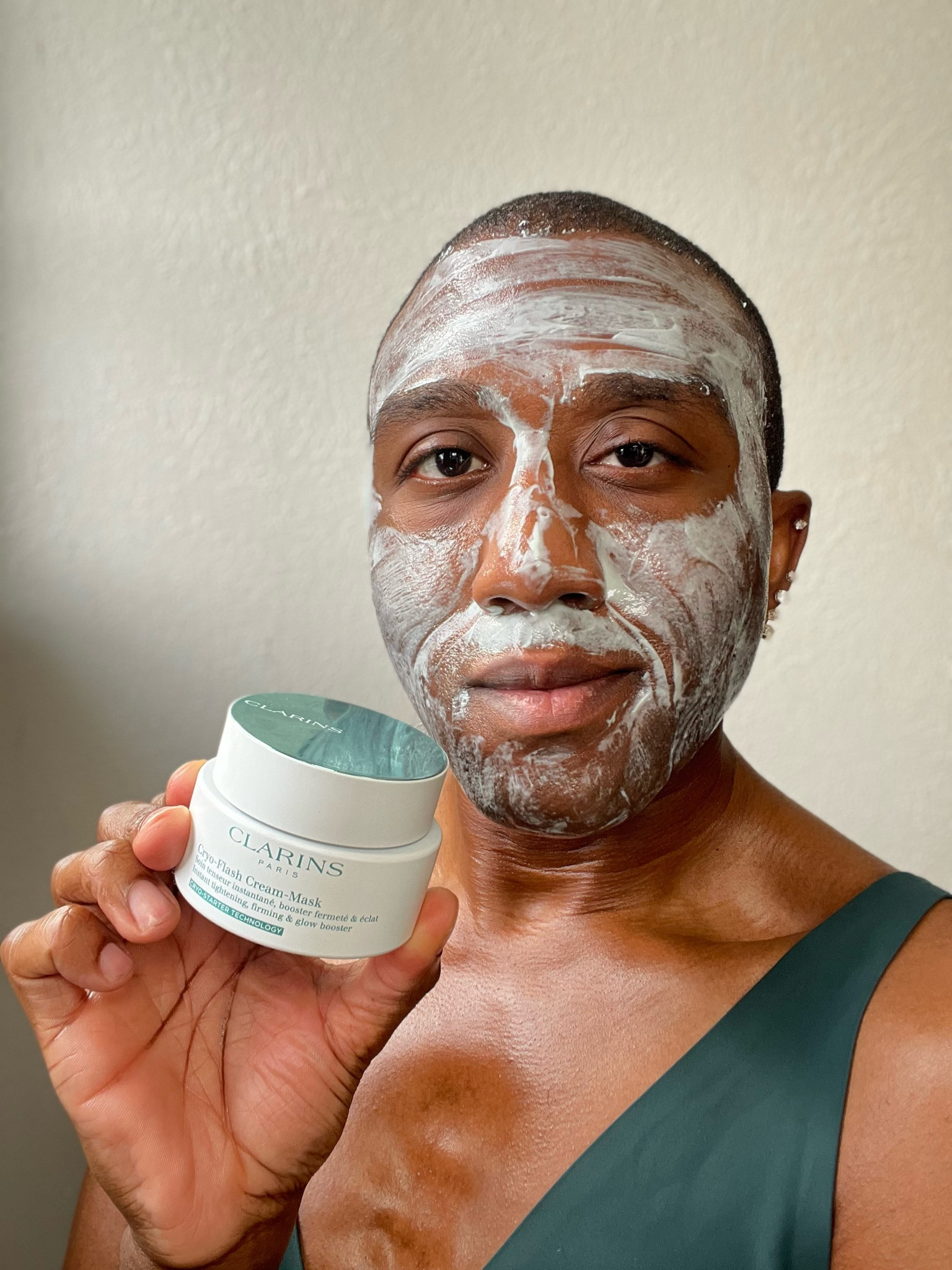 The Clarins cryo-flash cream mask feels like an ice bath for your face! It is super cool and creamy when you put it on. And it feels very hydrating! It is supposed to visibly lift, minimize the appearance of pores, boost your skins radiance and visibly firm and reduce fine lines and wrinkles with continued use! I definitely recommend for a skin pick me up!

#LTKfindsunder50 #LTKfindsunder100 #LTKbeauty