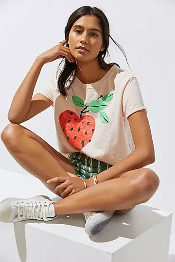 Maeve Picnic Graphic Tee | Anthropologie (US)