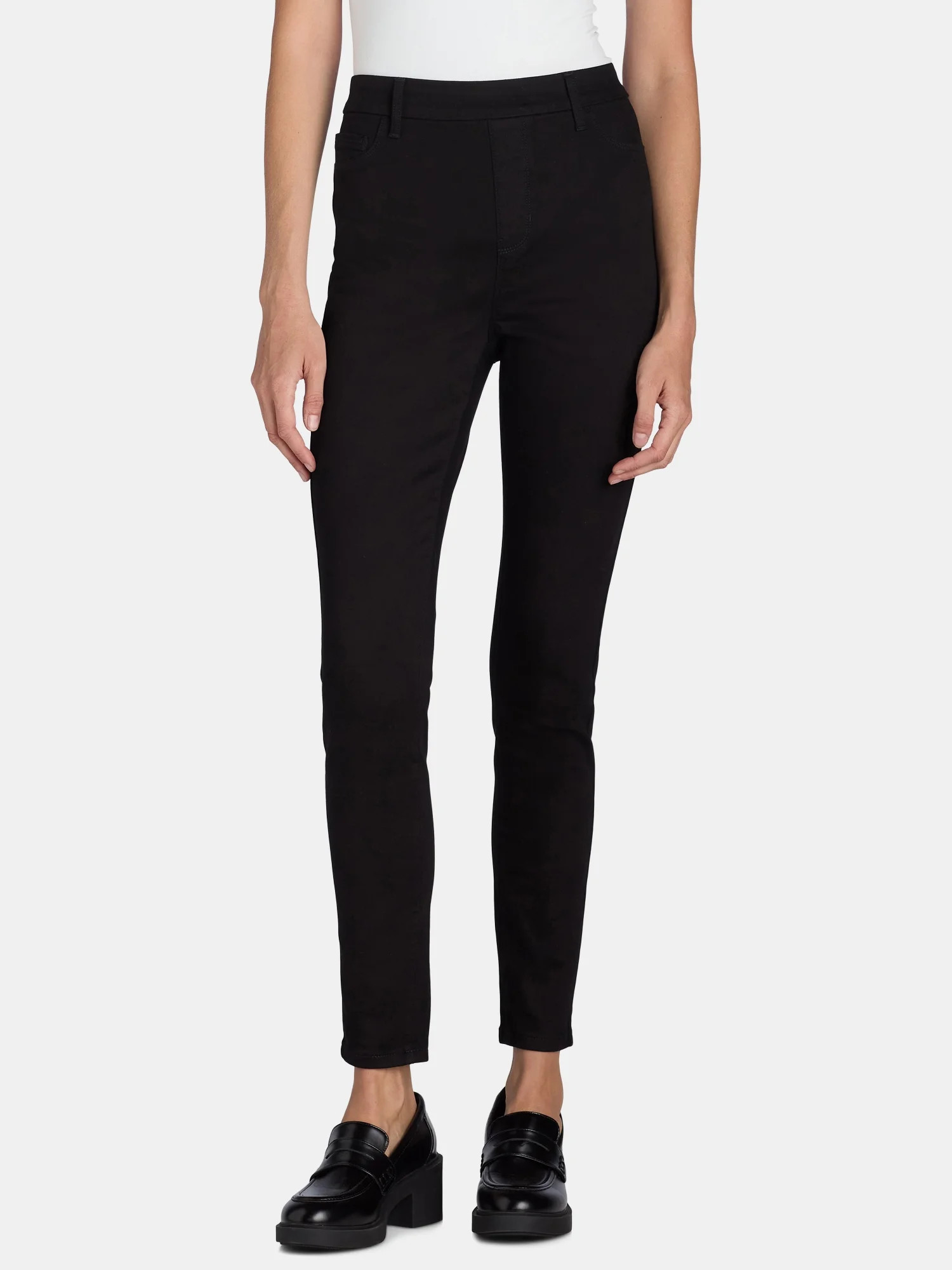 Time and Tru Women's High Rise Skinny Jeggings, 30” Inseam, Sizes XS-XXL | Walmart (US)