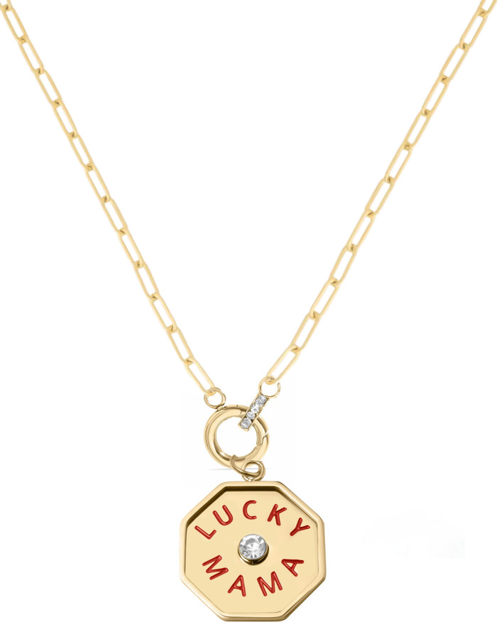 Lucky Mama Coin 14k Gold Filled Necklace | Nordstrom