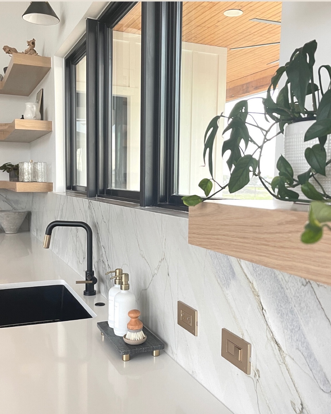 Brushed gold outlet covers. These sit beautifully against the backsplash and are a definite upgrade to the white outlet covers.

Amazon, Amazon home

#LTKhome #LTKunder50