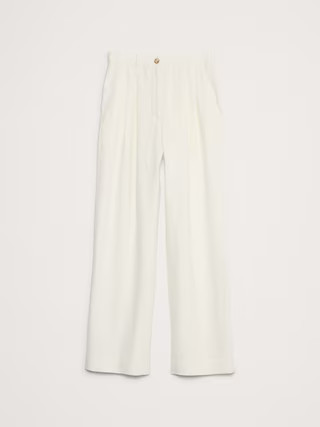 Soho High-Rise Wide-Leg Linen Pant | Banana Republic (US)