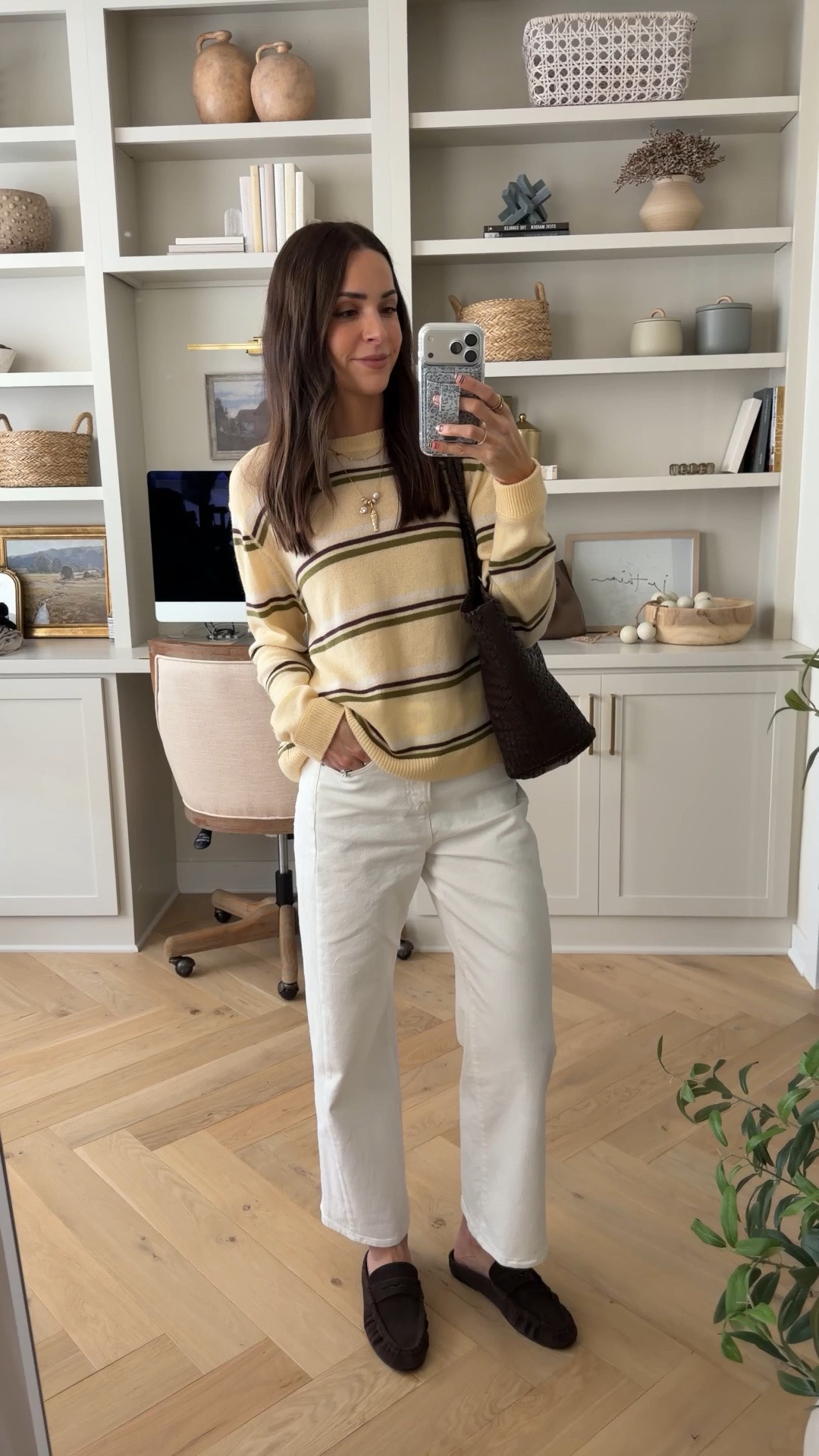 Cashmere sweater: true to size (S) 
White barrel jeans: tts (26)
Loafer mules: tts, size down if between

Cold spring outfit / butter yellow sweater / white jeans outfits / reformation / church outfit / spring casual outfits 

#LTKootd #LTKSeasonal #LTKTall