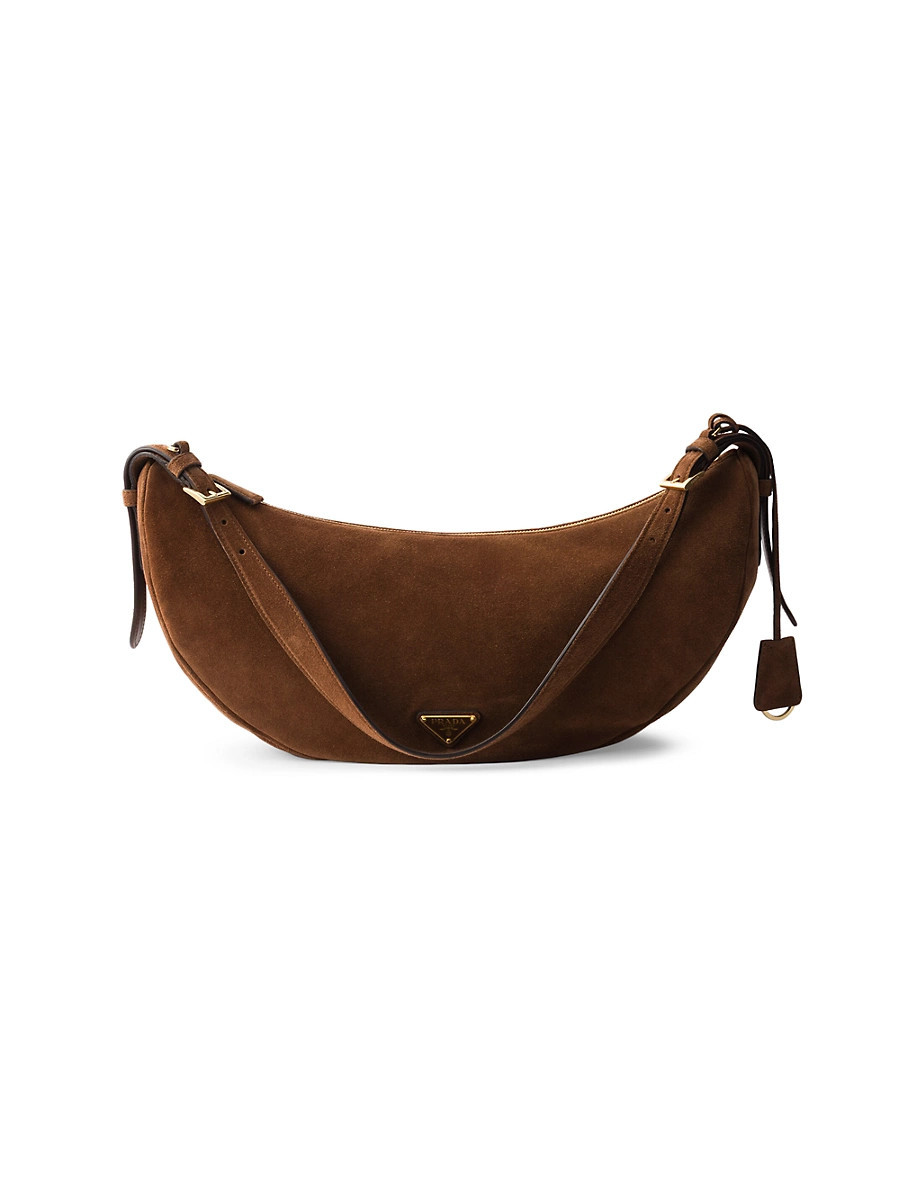 Women's Large Suede Shoulder Bag - Brown | Saks Fifth Avenue