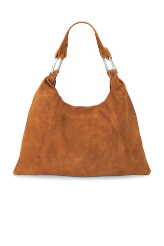 Free People Bobbi Slouch Suede Tote in Saddle from Revolve.com | Revolve Clothing (Global)