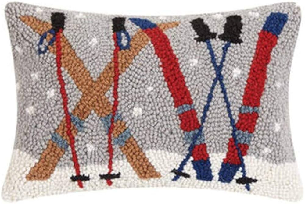 Peking Handicraft 31TG872C12OB Ski Set Hook Pillow, 12-inch Length | Amazon (US)