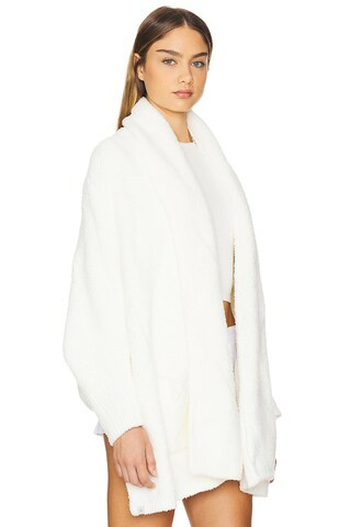 CozyChic Cable Weave Blanket Wrap in Pearl | Revolve Clothing (Global)