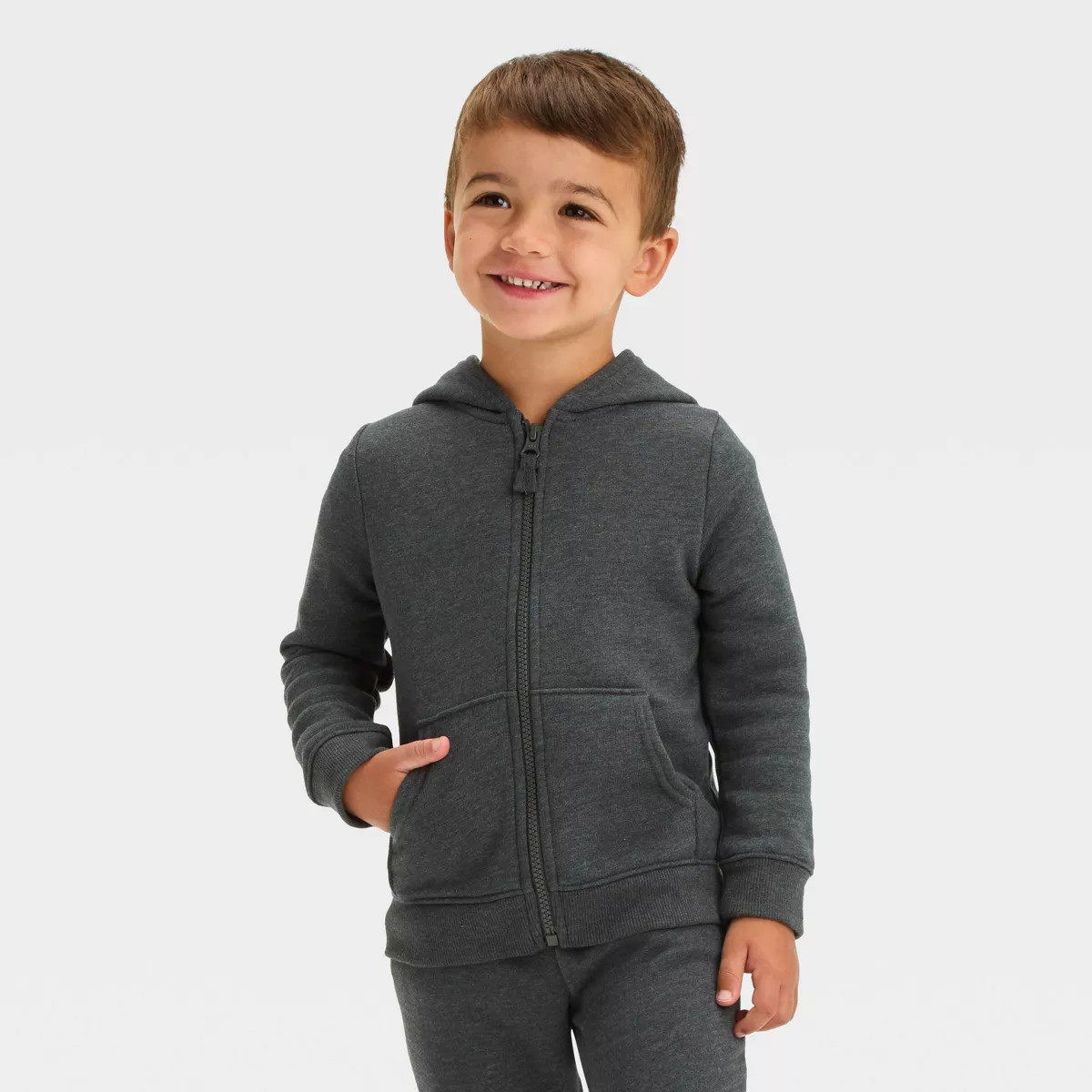 Toddler Boys' Fleece Zip-Up Sweatshirt - Cat & Jack™ | Target